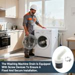 Washing Machine Waste Pipe Splitter Adapter Connector