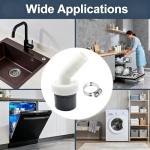 Washing Machine Waste Pipe Splitter Adapter Connector