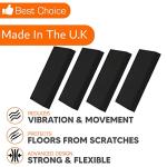 Universal Washing Machine Vibration Pads - Noise Reduction