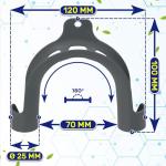 U-Shaped Hose Hanger for Washing Machine and Dishwasher