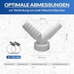 1-Inch Y-Adapter for Washing Machine & Dishwasher