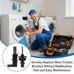 Front-Load Washer Motor Carbon Brushes, 2 Packs