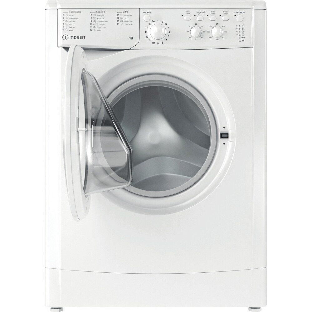 Indesit IWC 71252 W UK N Washing Machine - White - 7kg - 1200 rpm - Freestanding