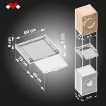 Meliconi Torre Dark Washer-Dryer Stacking Kit