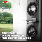 Meliconi Torre Dark Washer-Dryer Stacking Kit