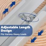 Adjustable Appliance Rollers for Washing Machine Moving