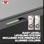 Meliconi Torre Dark Washer-Dryer Stacking Kit