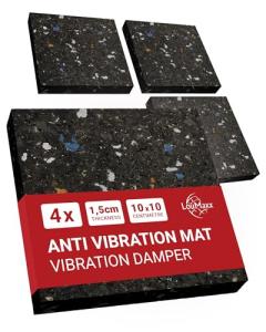 LouMaxx Non-Slip Anti-Vibration Mat Set of 4