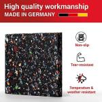 LouMaxx Non-Slip Anti-Vibration Mat Set of 4