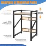 Adjustable Washer Dryer Stack Stand with Storage Shelf