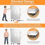 Adjustable Washing Machine Dolly with Rolling Wheels