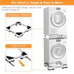 Adjustable Washing Machine Dolly with Rolling Wheels