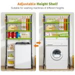 Over Washer Dryer Storage Shelf with Towel Hangers