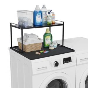 Retractable Washing Machine Cabinet with Silicone Mat
