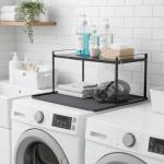 Retractable Washing Machine Cabinet with Silicone Mat