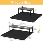 Retractable Washing Machine Cabinet with Silicone Mat