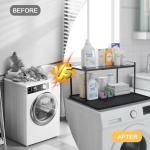 Retractable Washing Machine Cabinet with Silicone Mat