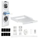 Universal Stacking Kit with Sliding Shelf for Washers