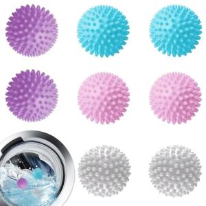 Reusable Silicone Tumble Dryer Balls - Set of 8