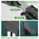 Adjustable Washing Machine and Dryer Stand, Black