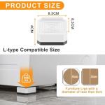 DEWEL 4-Pack Washing Machine and Dryer Feet