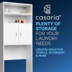 CASARIA® Naples White Washing Machine Cabinet 185x63x20cm