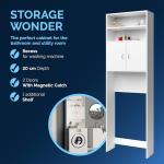 CASARIA® Naples White Washing Machine Cabinet 185x63x20cm