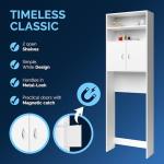 CASARIA® Naples White Washing Machine Cabinet 185x63x20cm