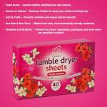 ANGIX Laundry Tumble Dryer Sheets - Floral Freshness