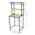 3-Tier Washing Machine Storage Shelf Rack