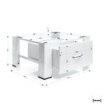 WilTec Washing Machine Underframe with Pull-out Drawer