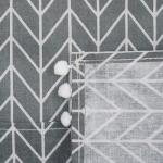 Washing Machine Cover with Pockets, Grey/Cream