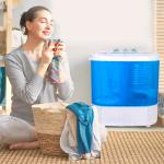 Compact 10lbs Mini Portable Washing Machine Dryer