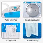 Compact 10lbs Mini Portable Washing Machine Dryer