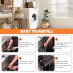 Beaquicy 6 Ft Stainless Steel Hoses with Elbows