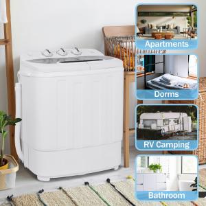 Compact Twin Tub Washer with Fast Dryer