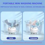 Compact USB Washing Machine for Travel and Home
