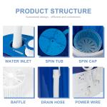Mini Portable Washing Machine with Spinner Pump
