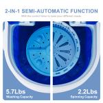 Mini Portable Washing Machine with Spinner Pump