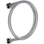 Stainless Steel 4ft Washing Machine Hoses - 2 Pack