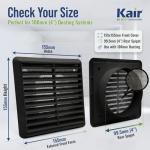 Kair Wall Vent, 155mm Flat Screen Design