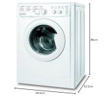 Indesit IWDC65125UKN 6+5kg Washer Dryer - White