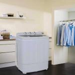 Portable Mini Washer and Dryer Combo in White