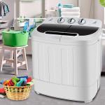 Portable Mini Washer and Dryer Combo in White
