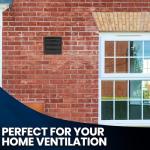 4-Inch Black External Gravity Air Vent Cover