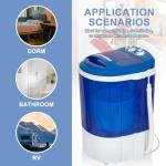Compact Portable Mini Washer and Spinner Combo