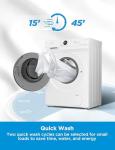 Midea MF10EW80BA 8kg Freestanding Washing Machine