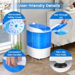 COSTWAY Compact Mini Washing Machine with Spin Dryer