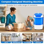 COSTWAY Compact Mini Washing Machine with Spin Dryer