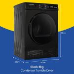 Russell Hobbs 8kg Condenser Tumble Dryer - Black